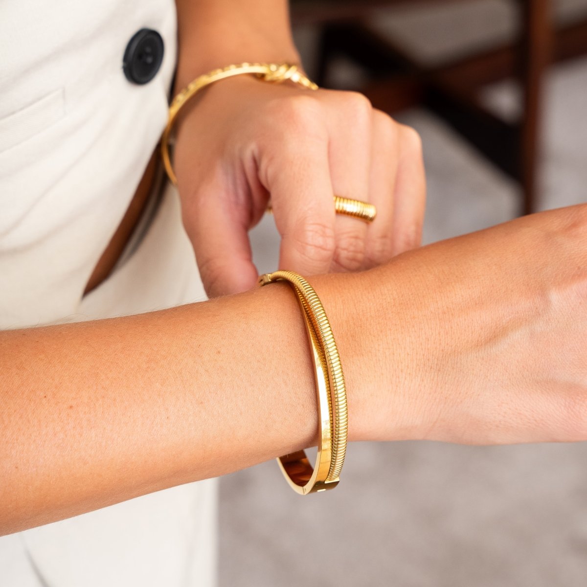 Double Harmony Bracelet - Gold