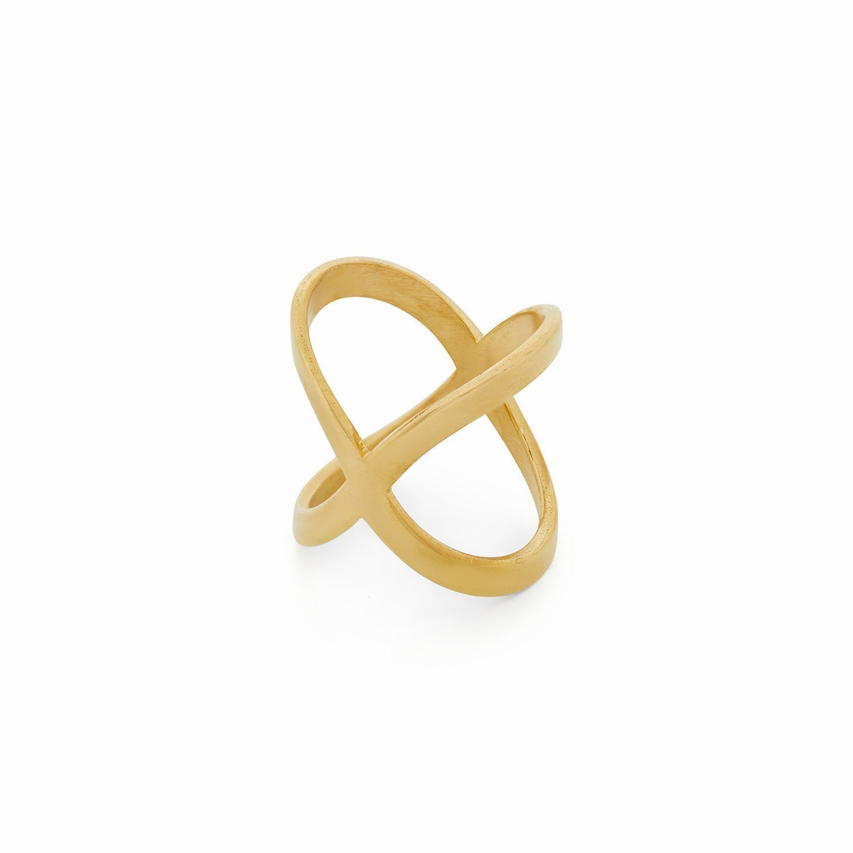 X-Shaped Ring - Gold