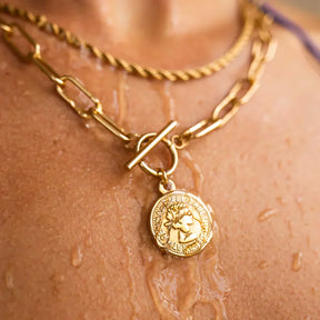 New York Cents Necklace - Gold