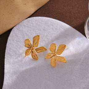 Flower Earring - Gold
