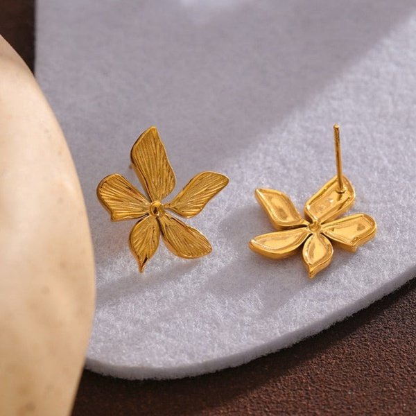 Flower Earring - Gold