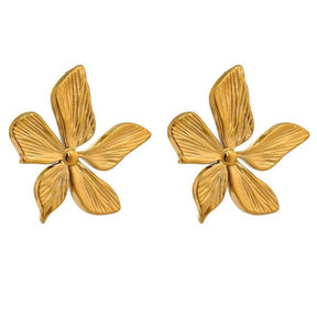 Flower Earring - Gold