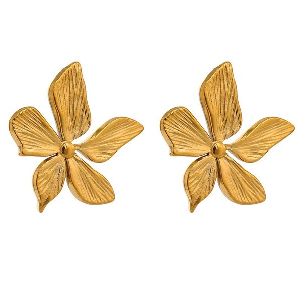 Flower Earring - Gold