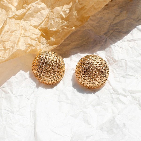 Round Earring - Gold