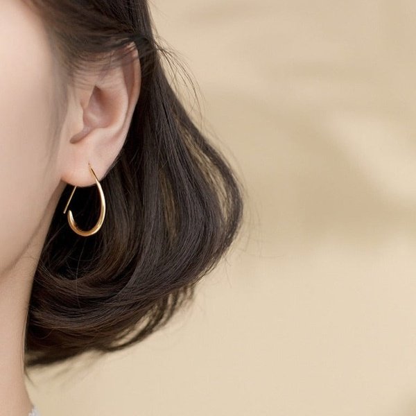 Arielle Oval Earring - Gold