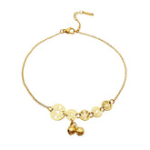 Small Medals Anklet - Gold