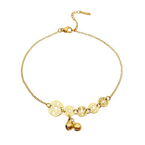 Small Medals Anklet - Gold