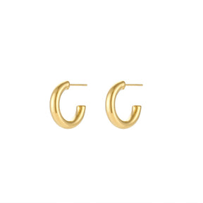 Plain Hoop Earring - Gold