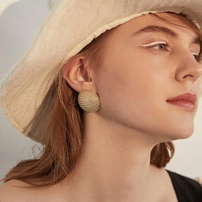 Round Earring - Gold