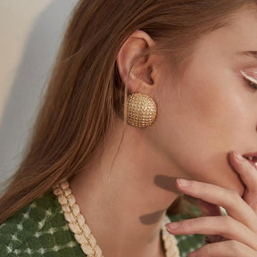 Round Earring - Gold
