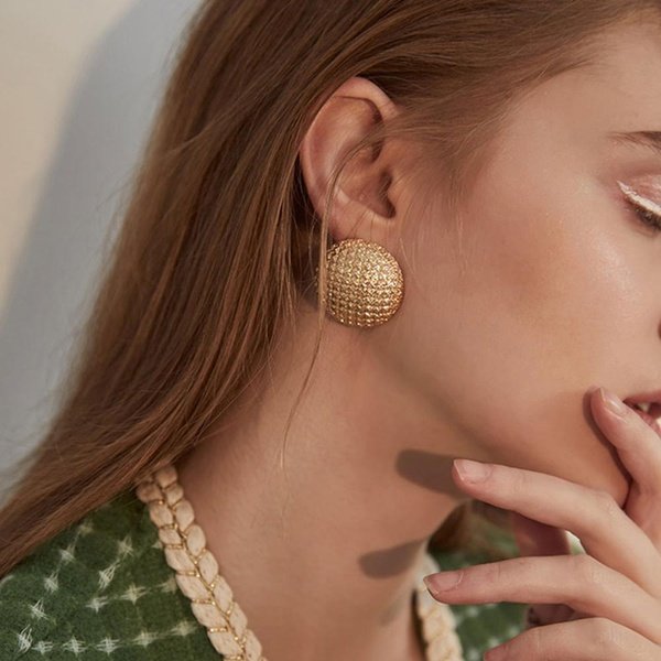 Round Earring - Gold