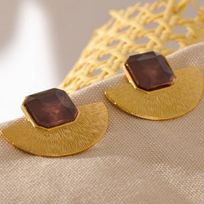 Half Circle Earrings _ Gold