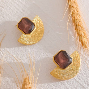 Half Circle Earrings _ Gold