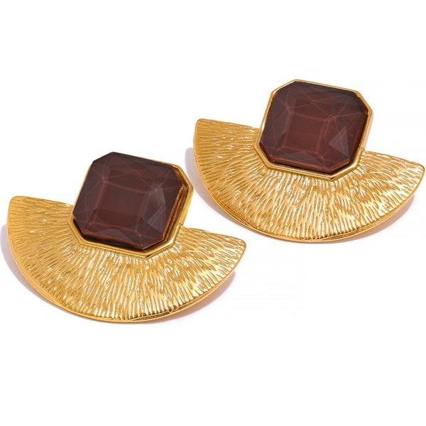 Half Circle Earrings _ Gold