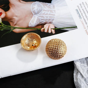 Round Earring - Gold