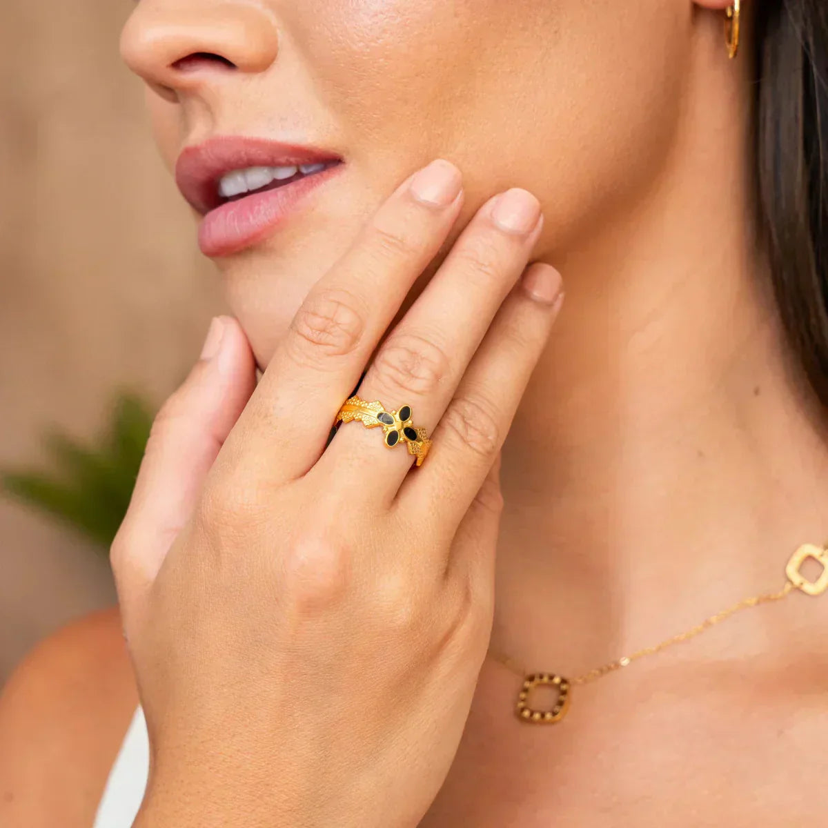 Blossom Ring - Gold (Adjustable)