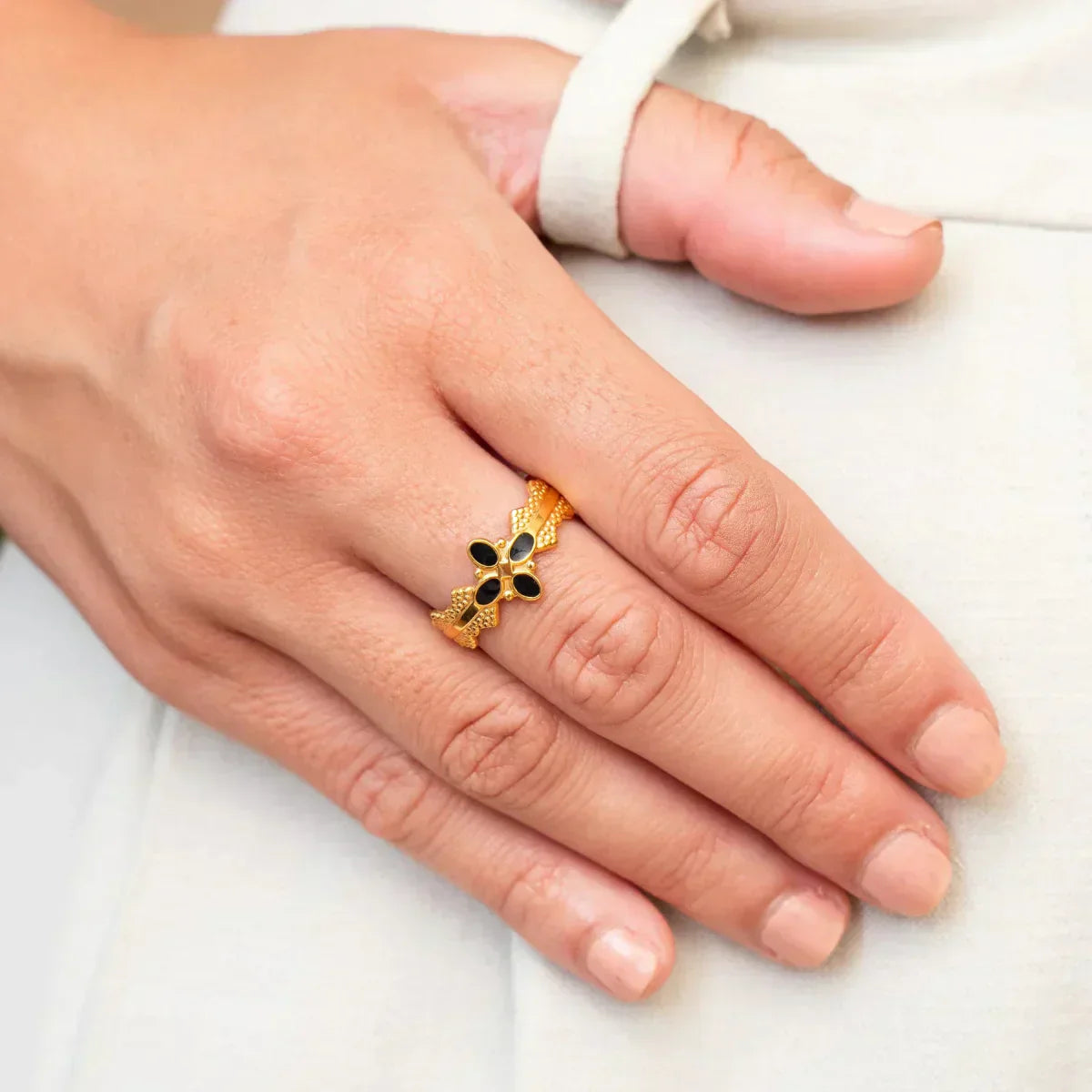 Blossom Ring - Gold (Adjustable)