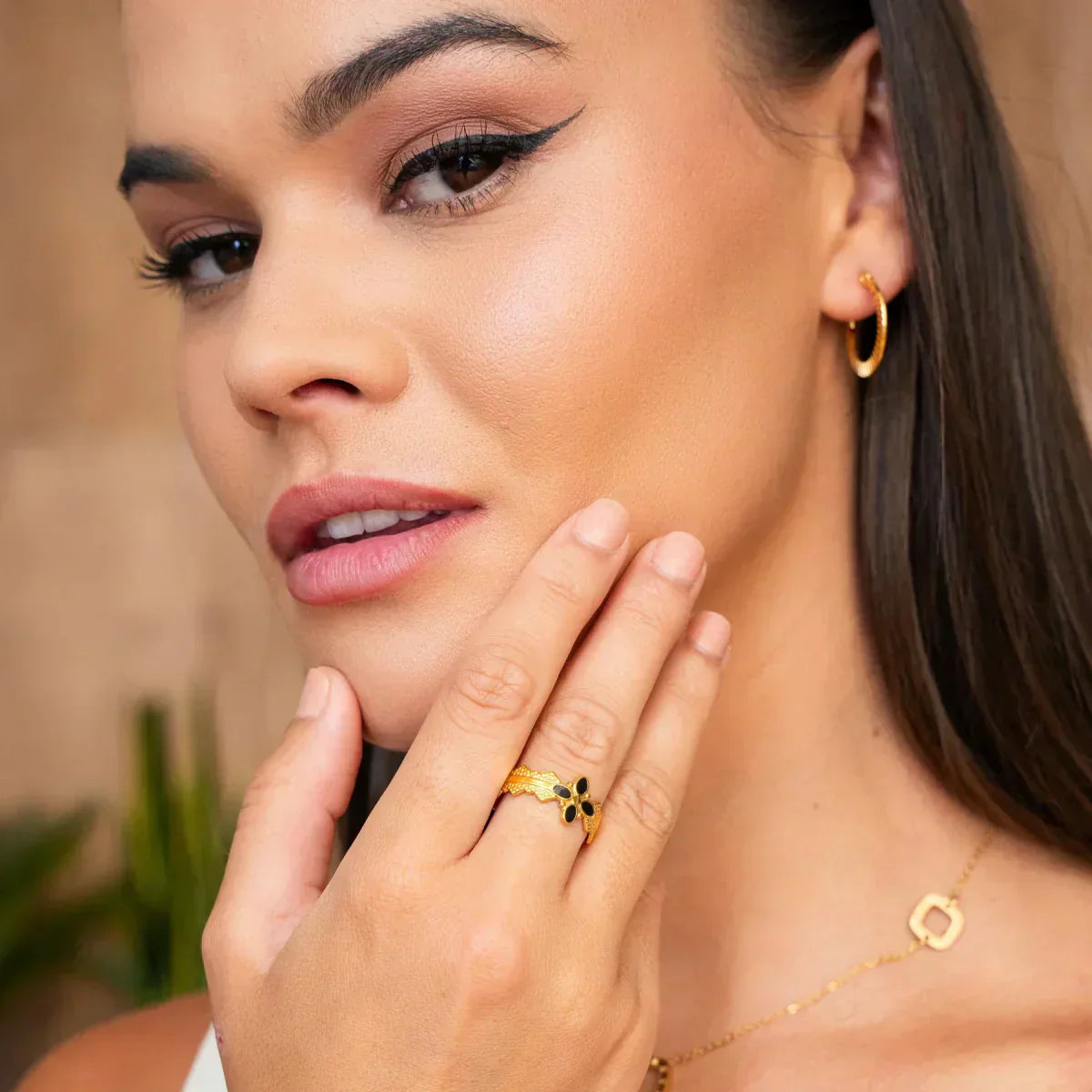 Blossom Ring - Gold (Adjustable)