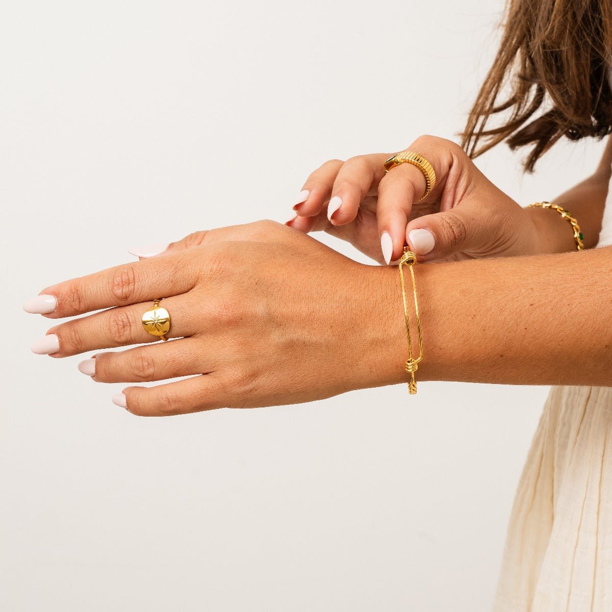 Nautical Star Ring - Gold (Adjustable)