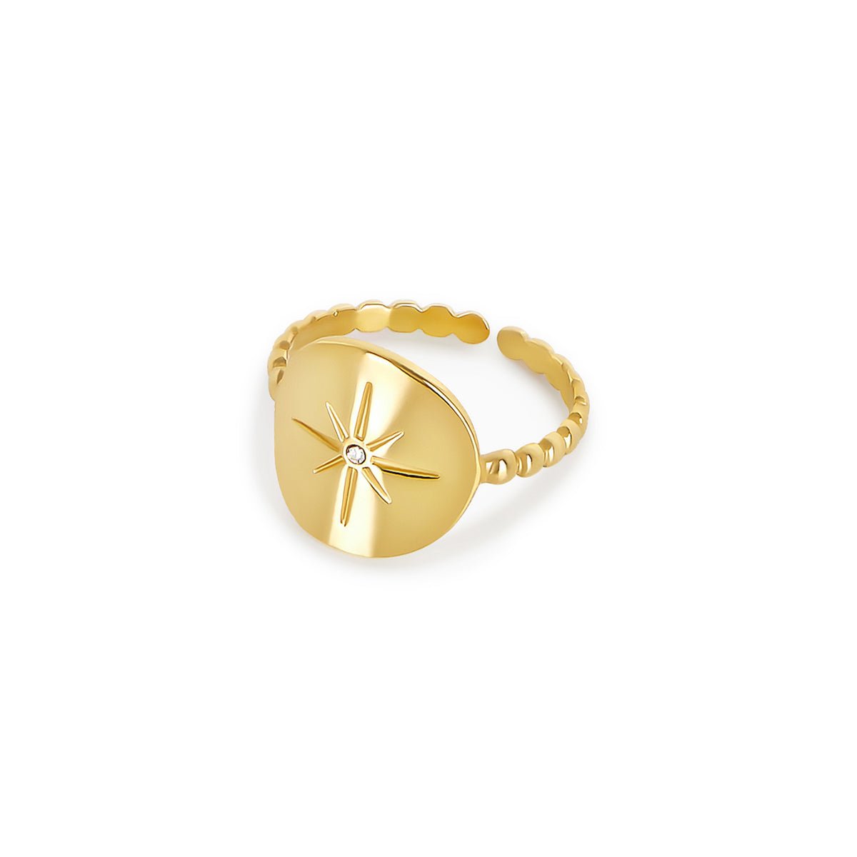 Nautical Star Ring - Gold (Adjustable)