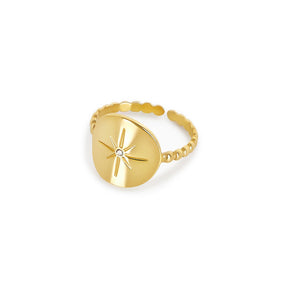 Nautical Star Ring - Gold (Adjustable)