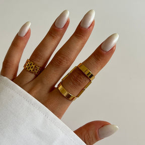 Hinged Ring - Gold (Adjustable)