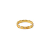 Stone Block Ring - Gold