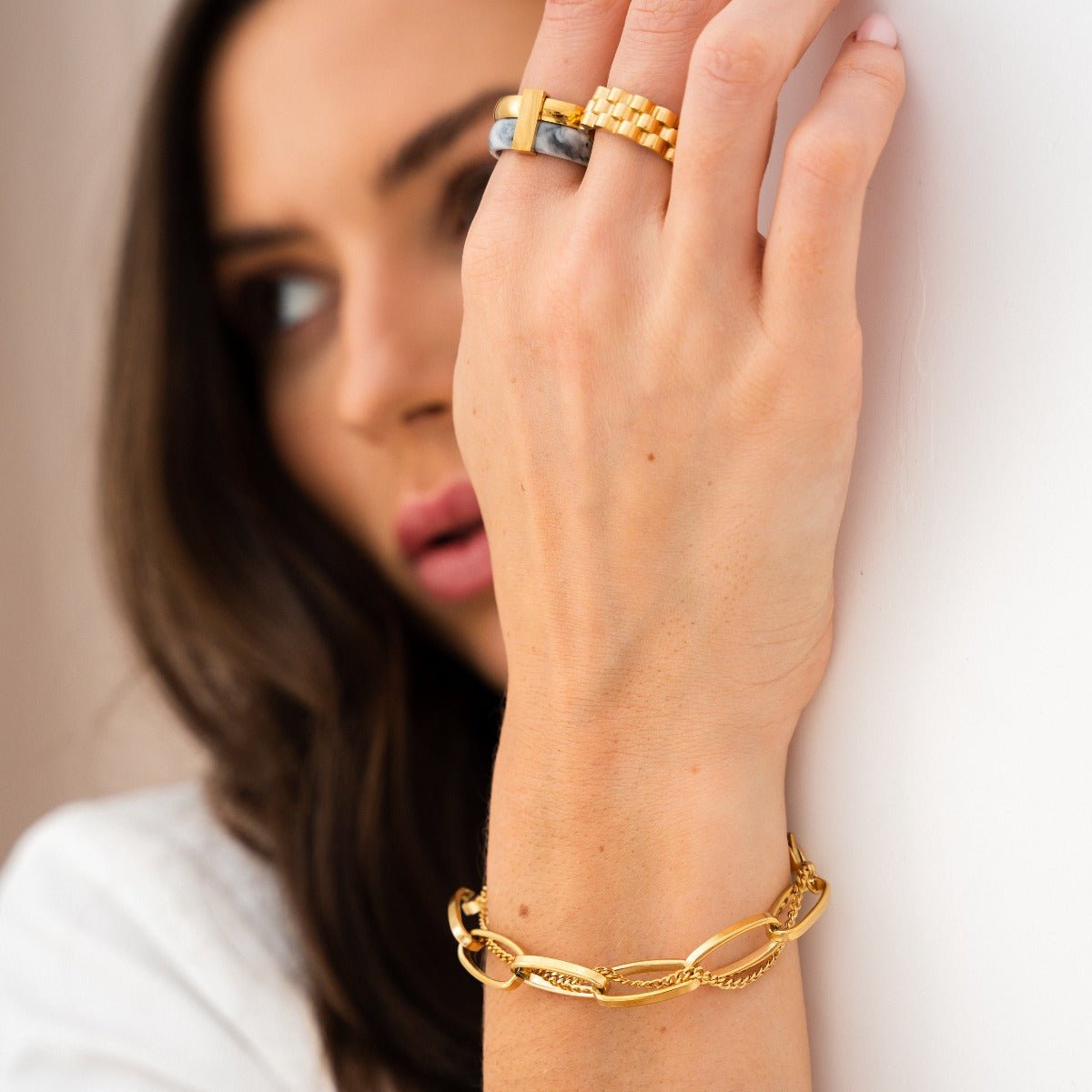 Rich Layered Ring - Gold