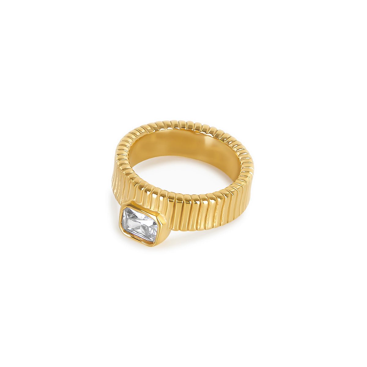 Capri Crystal Ring - Gold