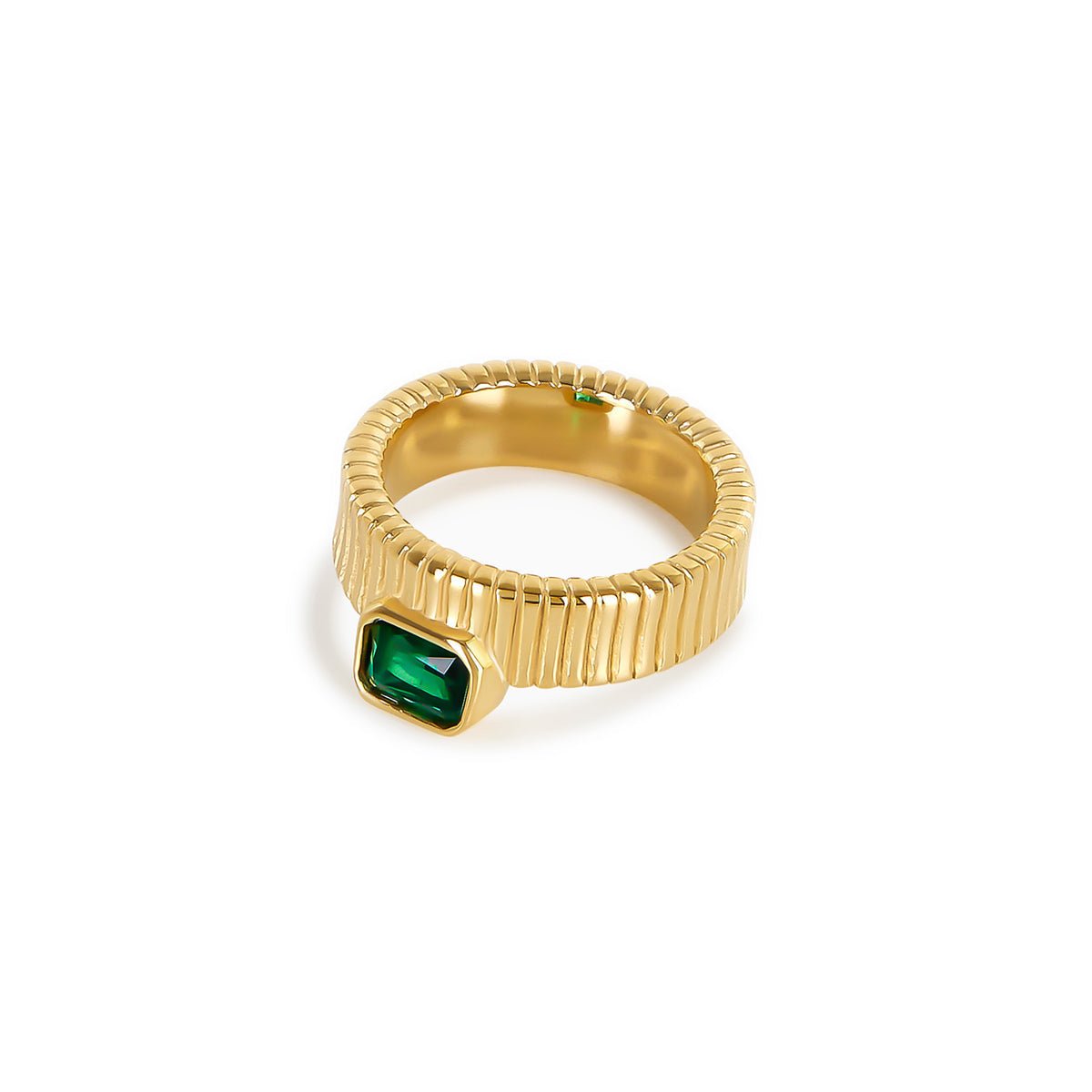 Capri Emerald Ring - Gold