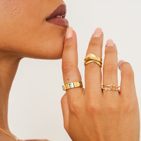 Cross Ring - Gold
