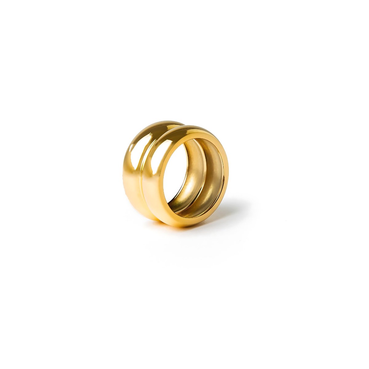 Double Chunky Ring - Gold