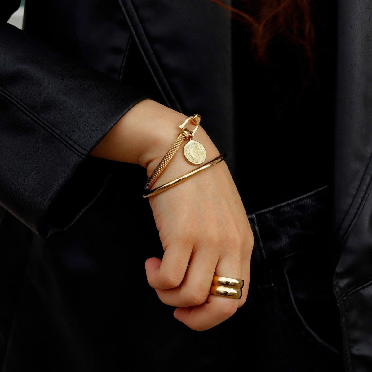 Double Chunky Ring - Gold