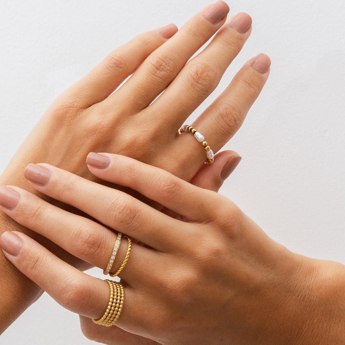 Pearl Dress Ring - Gold