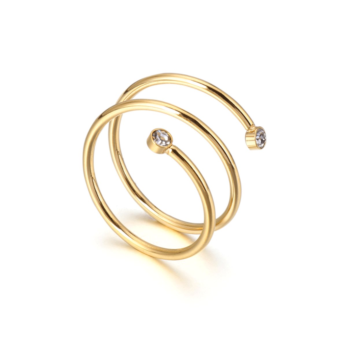 Fine Spiral Ring - Gold