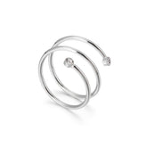 Fine Spiral Ring - Silver