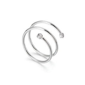 Fine Spiral Ring - Silver