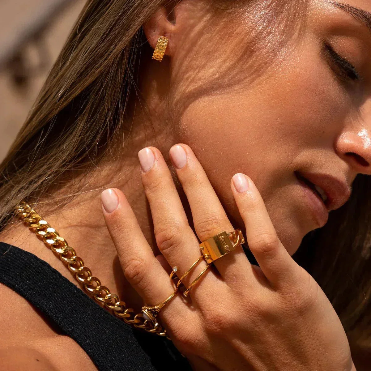 Fine Spiral Ring - Gold