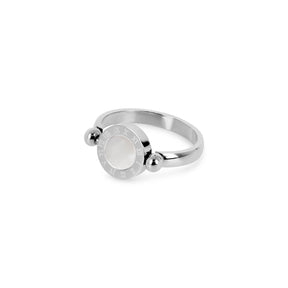 Roman Numeral Medallion Ring - Silver