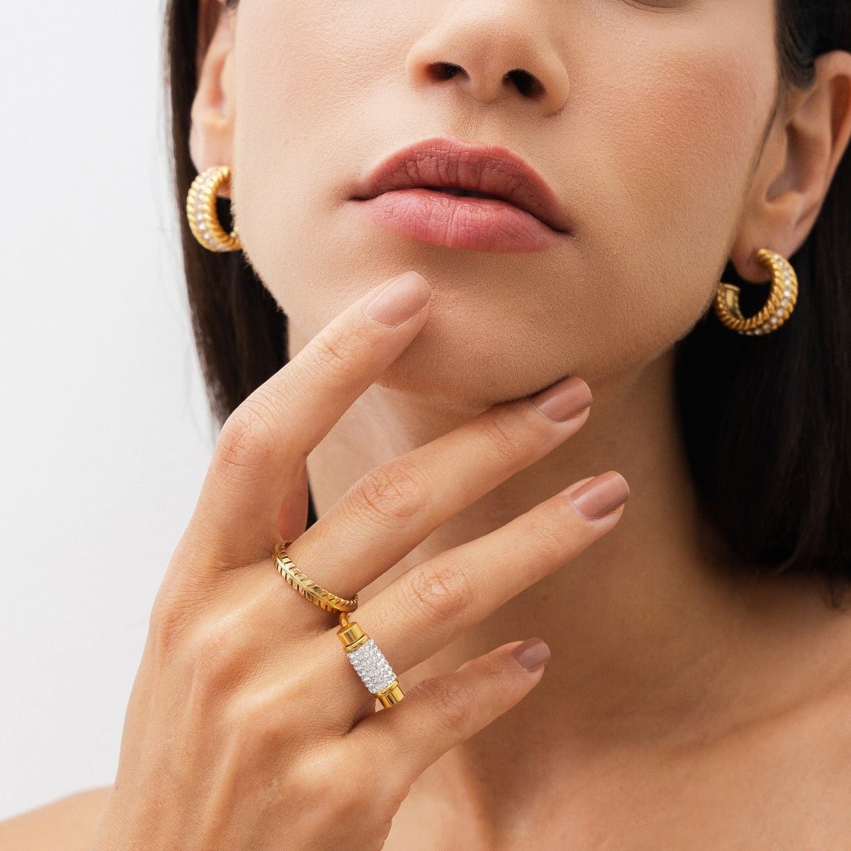 Glitz Twist Ring - Gold