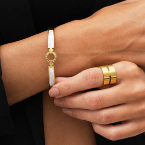 Hi-lo Chunky Ring - Gold