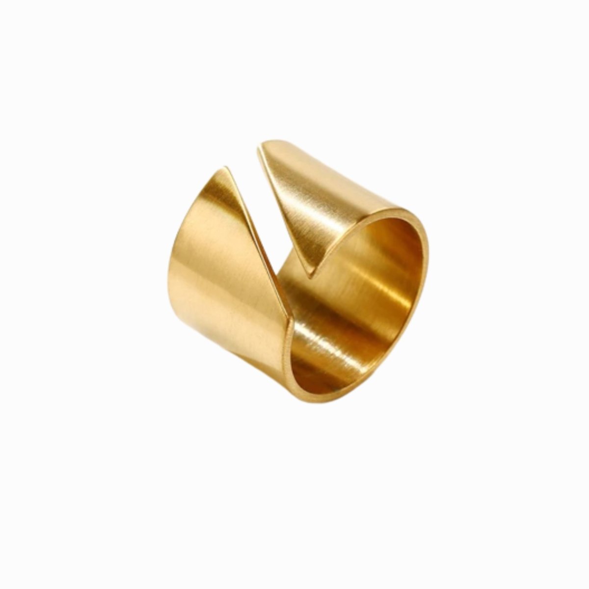 Modern Edge Ring - Gold