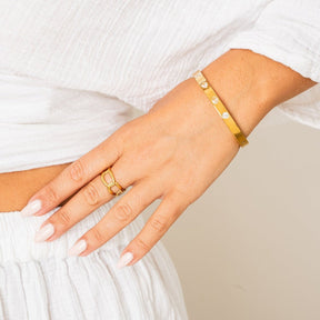 Chain Link Ring - Gold (Adjustable)