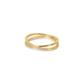 Double Sparkling x Ring - Gold