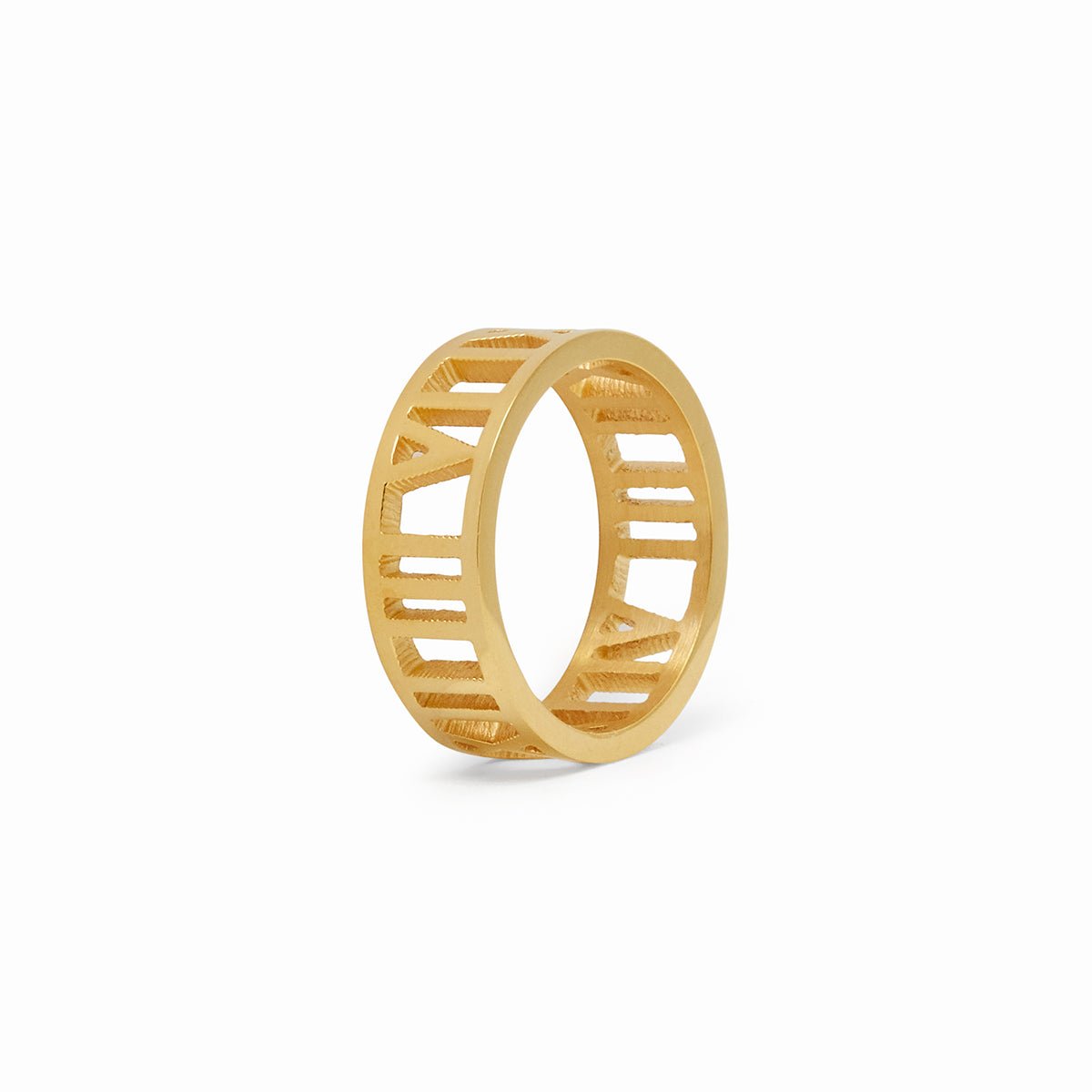Roman Numeral Ring - Gold