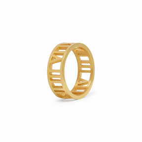 Roman Numeral Ring - Gold