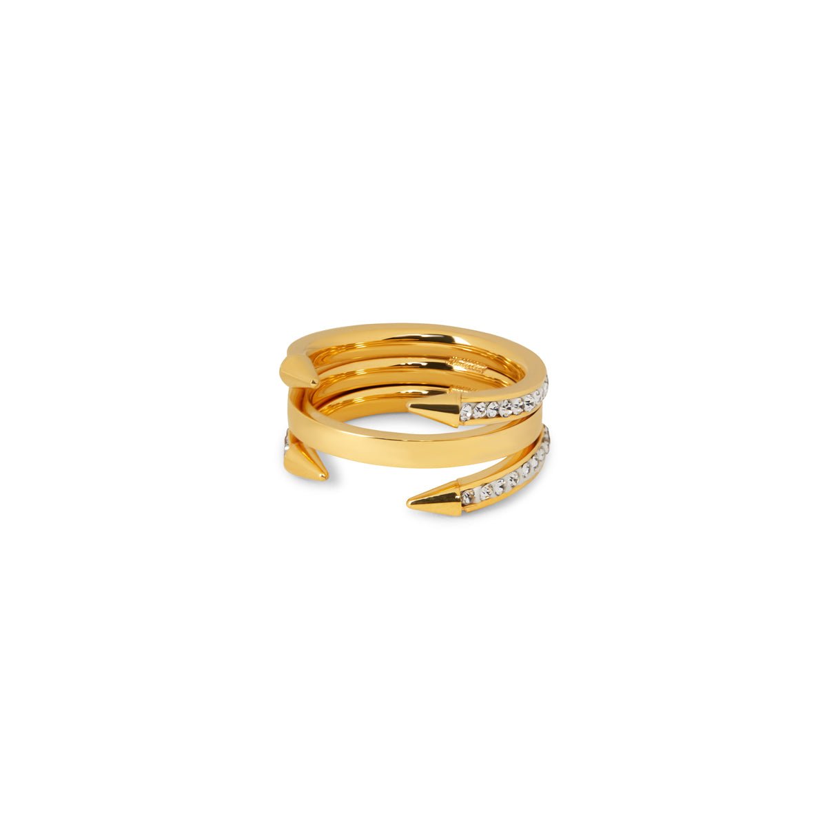 Stud Detail Ring - Gold