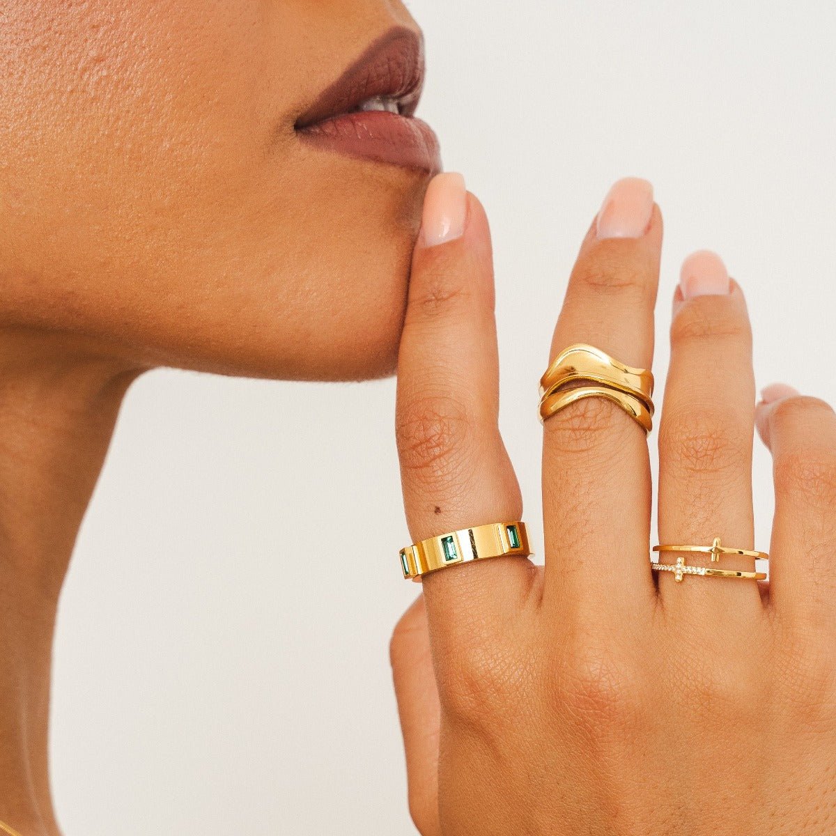 Prestige Cubic Ring - Gold