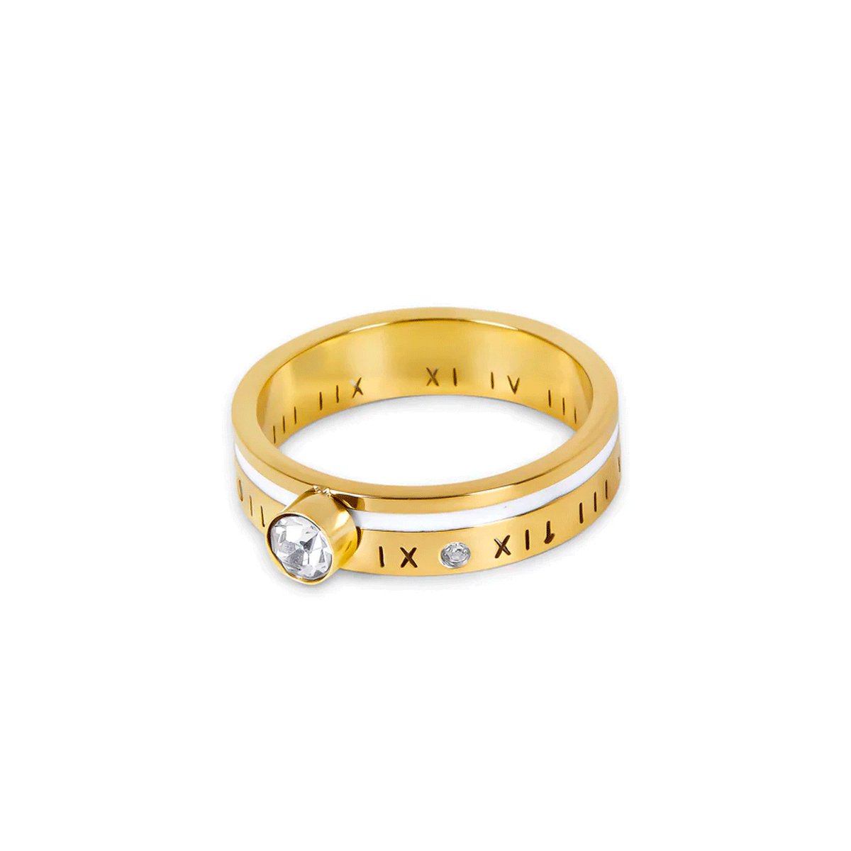 Queen's Crystal Ring - Gold