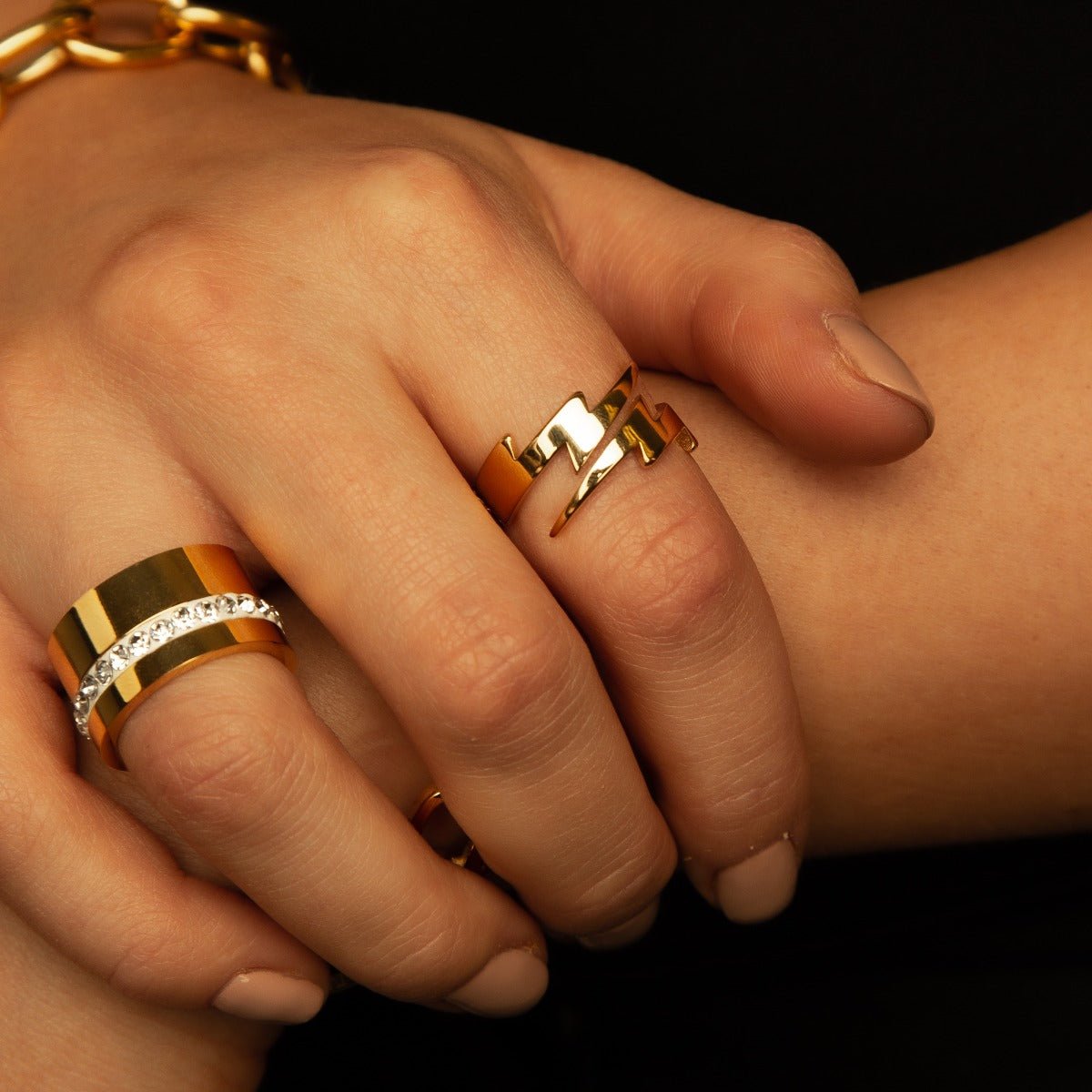 Lightning Ring - Gold